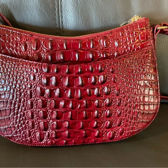 Brahmin Red Croc-Embossed Women's Bag
